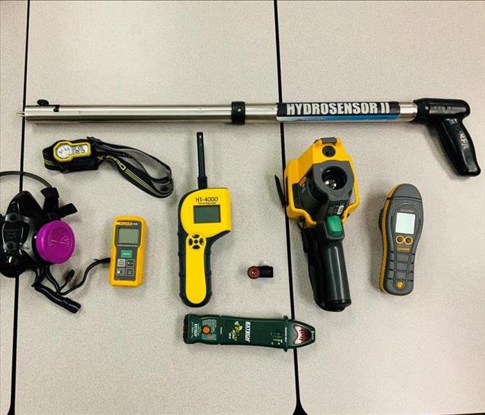 All the tools our technicians use to investigate water damage.